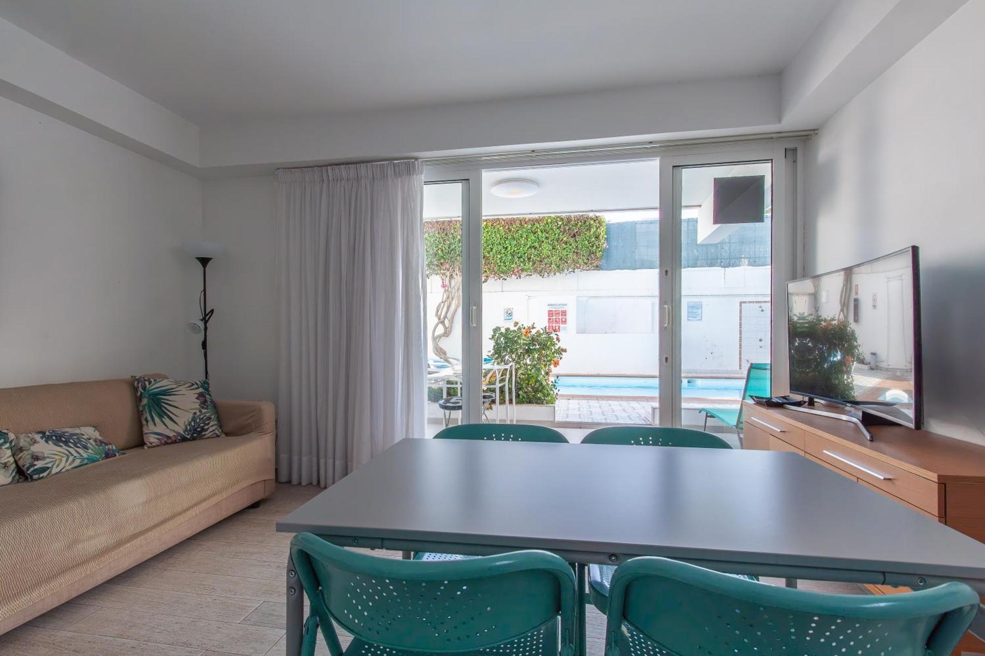 Apartamento Con Terraza Y Piscina En Playa Del Ing Playa del Inglés Extérieur photo